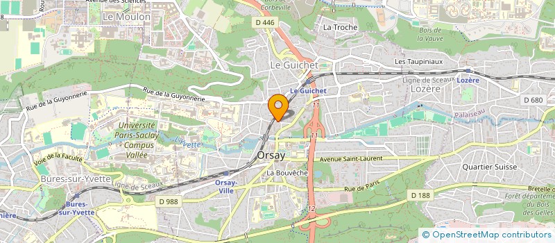 localisation de l'entreprise MONSIEUR MARC QUENEHEN à ORSAY