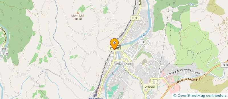 localisation de l'entreprise MONSIEUR MARC QUINTON  BEDARIEUX