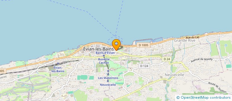 localisation de l'entreprise MONSIEUR MARC RABBY à EVIAN-LES-BAINS