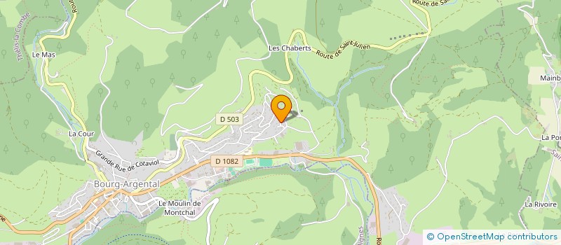 localisation de l'entreprise MONSIEUR MARC RABY  BOURG-ARGENTAL