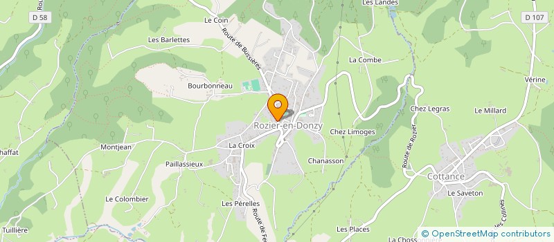 localisation de l'entreprise MONSIEUR MARC RAFFIER  ROZIER-EN-DONZY