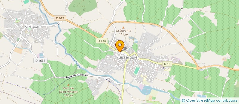 localisation de l'entreprise MONSIEUR MARC RAOUST  PUISSERGUIER