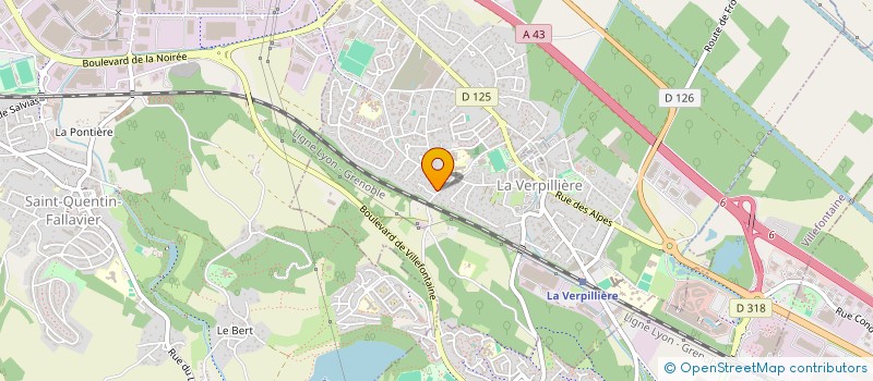 localisation de l'entreprise MONSIEUR MARC RAPONI  LA VERPILLIERE