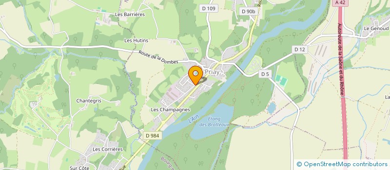 localisation de l'entreprise MONSIEUR MARC RATONNAT  PRIAY