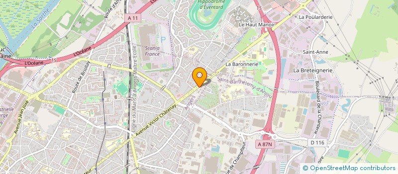 localisation de l'entreprise MONSIEUR MARC REGNAULT à ANGERS