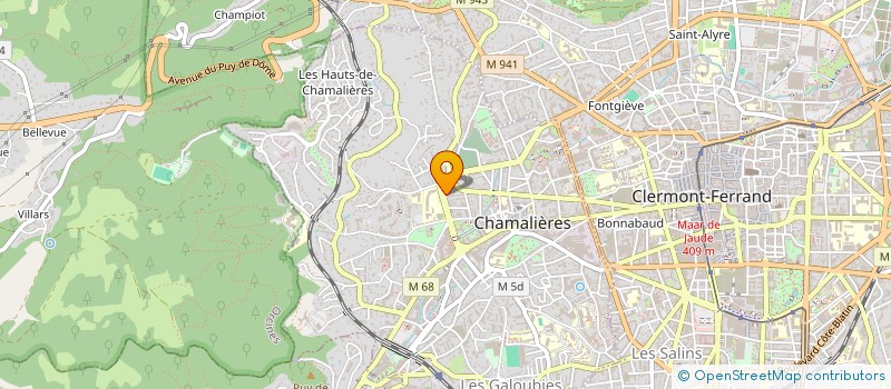 localisation de l'entreprise MONSIEUR MARC REVELARD  CHAMALIERES