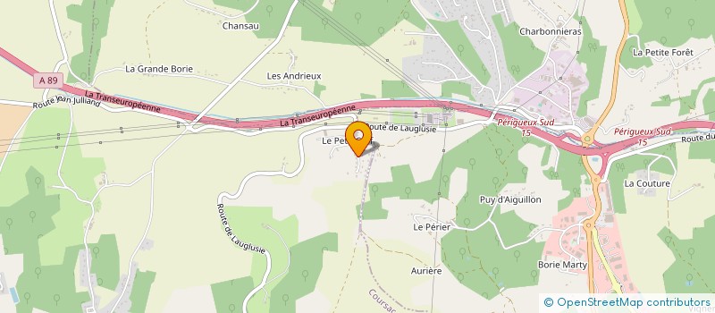 localisation de l'entreprise MONSIEUR MARC REY à COURSAC