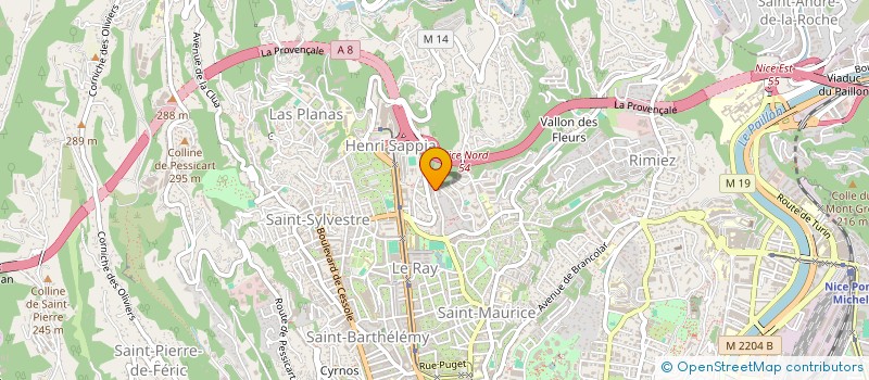 localisation de l'entreprise MONSIEUR MARC REYMOND à NICE