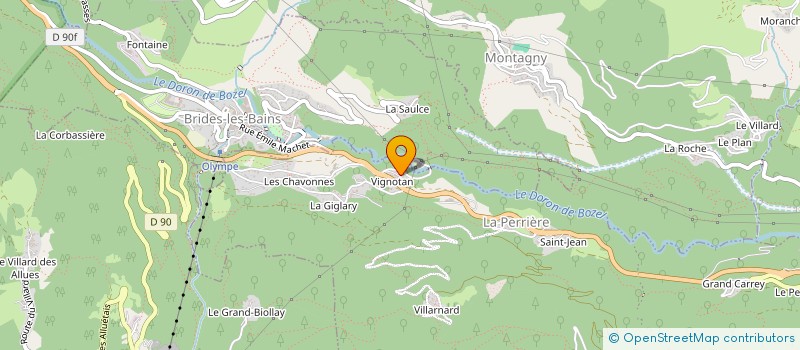 localisation de l'entreprise MONSIEUR MARC RIANO à COURCHEVEL