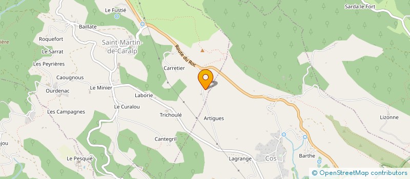 localisation de l'entreprise MONSIEUR MARC RIBAS à ST-MARTIN-DE-CARALP