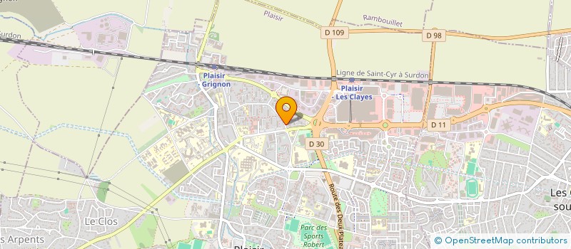 localisation de l'entreprise MONSIEUR MARC RICHER à PLAISIR