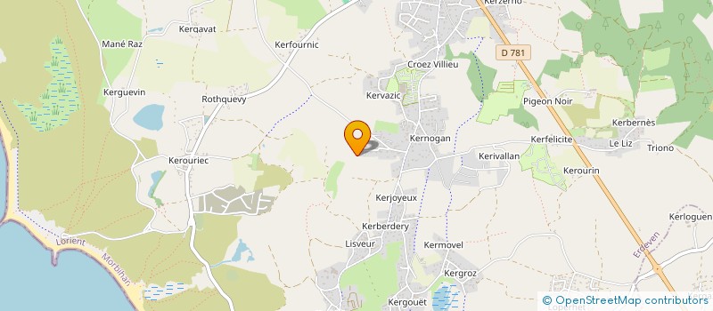 localisation de l'entreprise MONSIEUR MARC RIO  ERDEVEN
