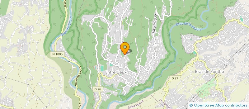 localisation de l'entreprise MONSIEUR MARC RIVIERE  ENTRE-DEUX