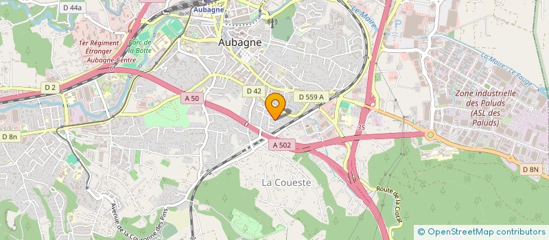 localisation de l'entreprise MONSIEUR MARC ROCHIER  AUBAGNE