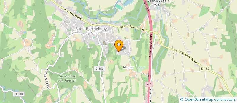 localisation de l'entreprise MONSIEUR MARC ROLLAND  SAINT BARTHELEMY DE VALS