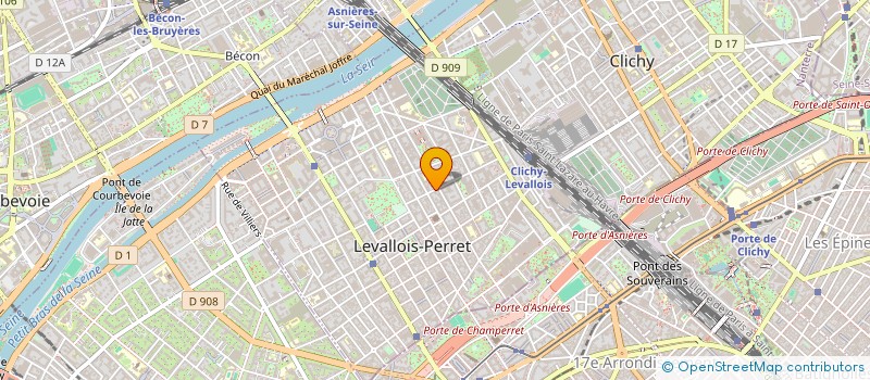 localisation de l'entreprise MONSIEUR MARC ROMESTAING à LEVALLOIS-PERRET