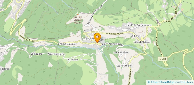 localisation de l'entreprise MONSIEUR MARC ROSSETTO à LES ADRETS