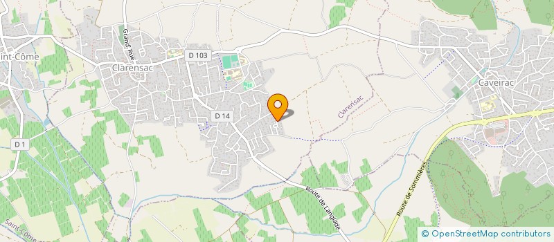 localisation de l'entreprise MONSIEUR MARC ROSSI  CLARENSAC