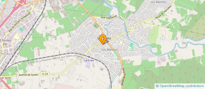 localisation de l'entreprise MONSIEUR MARC ROSSIGNOL  LA CRAU