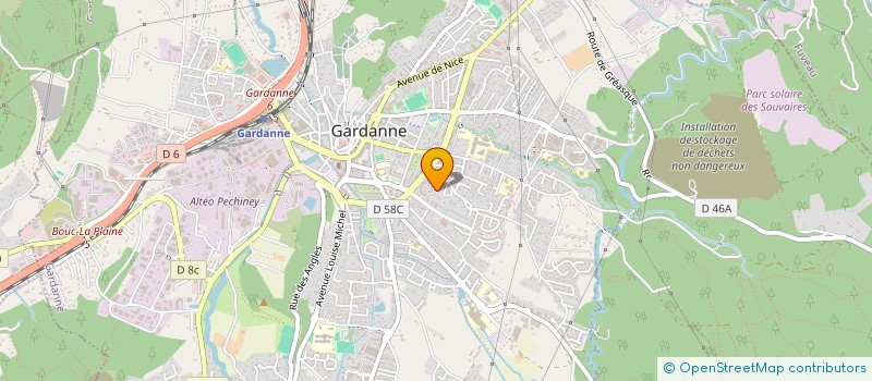 localisation de l'entreprise MONSIEUR MARC ROUANET  GARDANNE