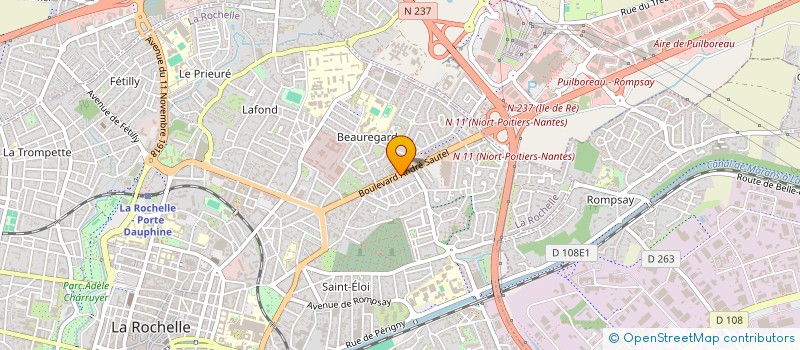 localisation de l'entreprise MONSIEUR MARC ROUDAUT  LA ROCHELLE