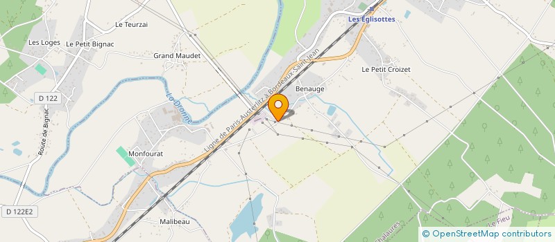 localisation de l'entreprise MONSIEUR MARC ROUFFIGNAC  LES EGLISOTTES-ET-CHALAURES