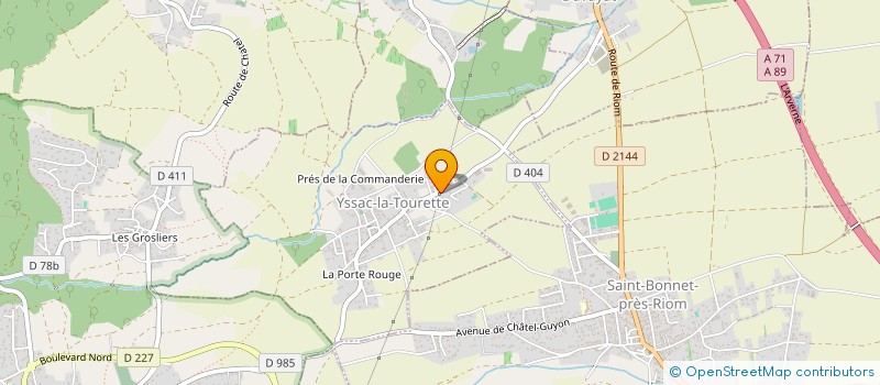 localisation de l'entreprise MONSIEUR MARC ROUGANNE  YSSAC-LA-TOURETTE