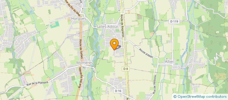 localisation de l'entreprise MONSIEUR MARC ROULETTE  SALLES-ADOUR