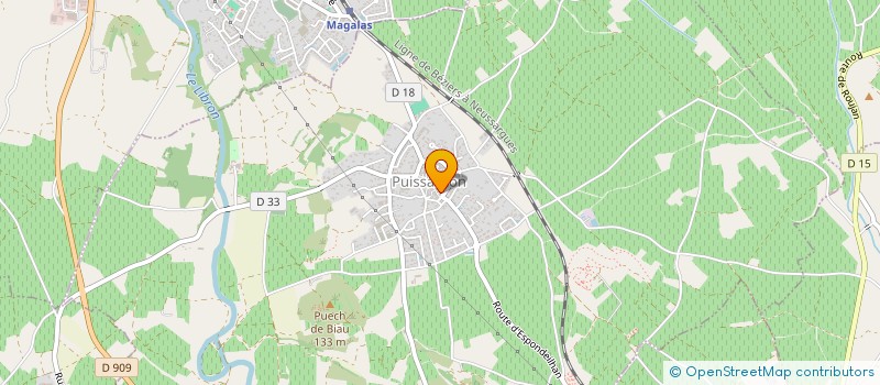 localisation de l'entreprise MONSIEUR MARC ROUQUIER  PUISSALICON