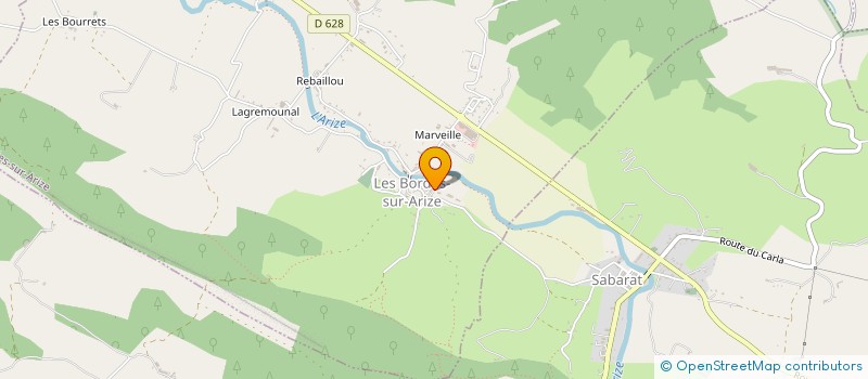 localisation de l'entreprise MONSIEUR MARC ROUSSILLE à LES BORDES-SUR-ARIZE