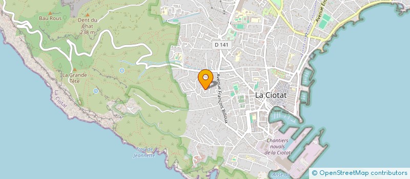 localisation de l'entreprise MONSIEUR MARC ROUX à LA CIOTAT