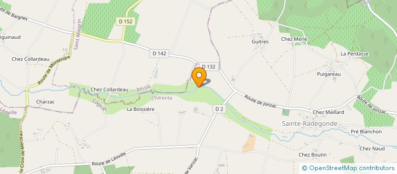 localisation de l'entreprise MONSIEUR MARC RULLAUD à BAIGNES-SAINTE-RADEGONDE