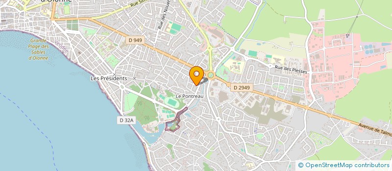 localisation de l'entreprise MONSIEUR MARC RULLIERE à LES SABLES D'OLONNE
