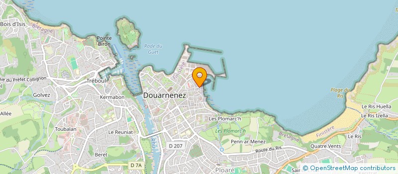 localisation de l'entreprise MONSIEUR MARC RUSCART  DOUARNENEZ