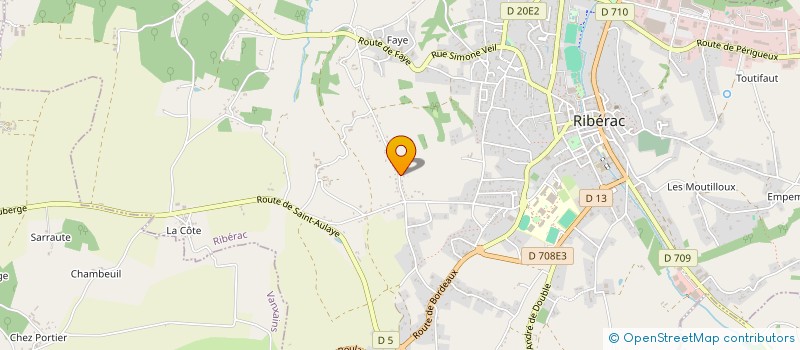 localisation de l'entreprise MONSIEUR MARC SABOUA  RIBERAC