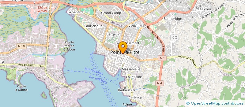 localisation de l'entreprise MONSIEUR MARC SADDIER à POINTE-A-PITRE