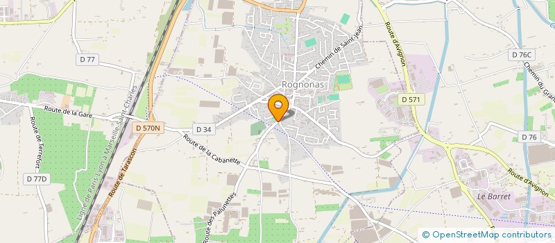 localisation de l'entreprise MONSIEUR MARC SAGLIETTO  ROGNONAS