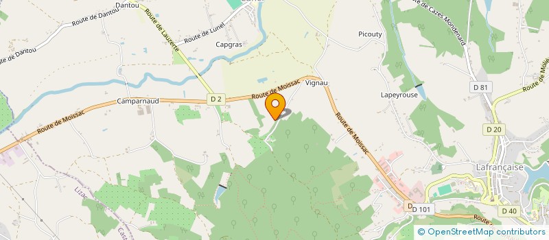 localisation de l'entreprise MONSIEUR MARC SAINT-HILARY  LAFRANCAISE