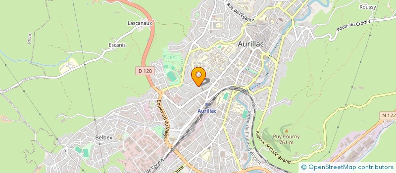 localisation de l'entreprise MONSIEUR MARC SALAVERT à AURILLAC