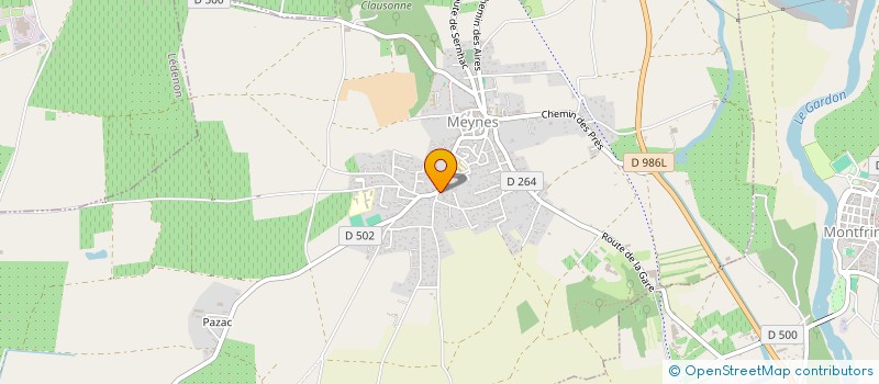 localisation de l'entreprise MONSIEUR MARC SALIGNON  MEYNES