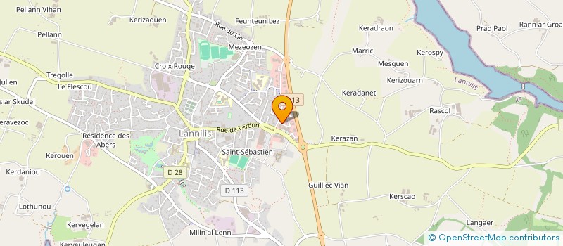 localisation de l'entreprise MONSIEUR MARC SALIOU à LANNILIS