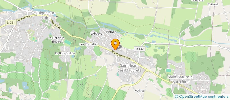 localisation de l'entreprise MONSIEUR MARC SALMON  LES GARENNES SUR LOIRE