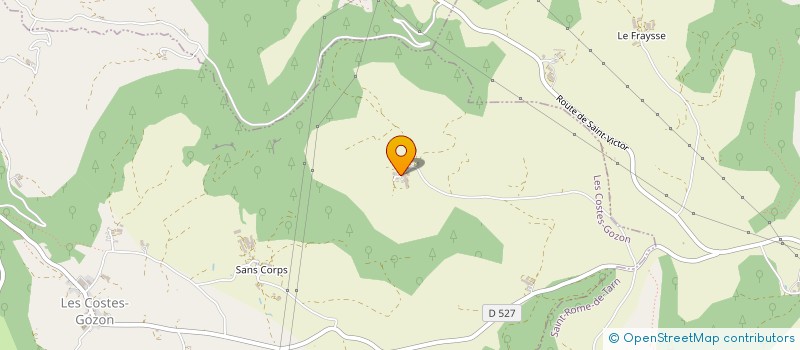 localisation de l'entreprise MONSIEUR MARC SALSON  LES COSTES GOZON