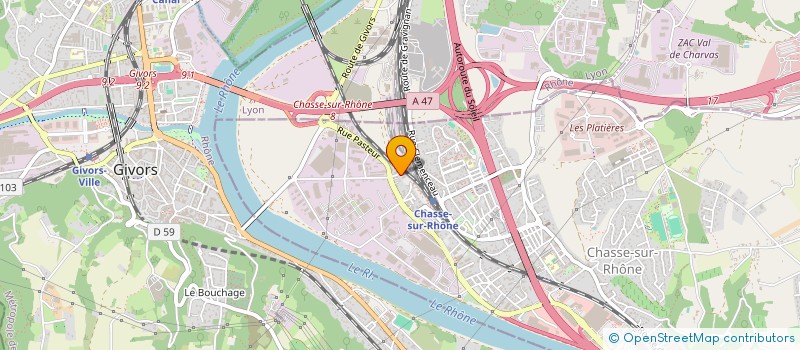 localisation de l'entreprise MONSIEUR MARC SANFRATELLO  CHASSE-SUR-RHONE