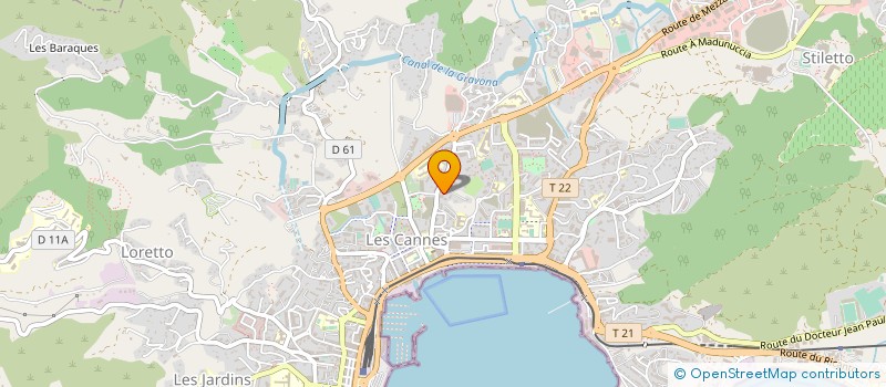 localisation de l'entreprise MONSIEUR MARC SANTUNIONE à AJACCIO