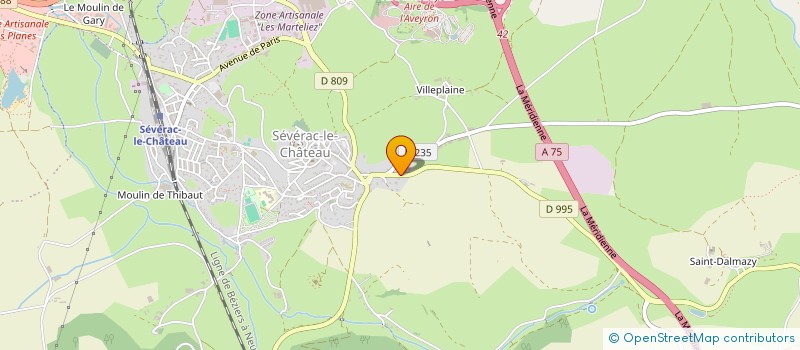 localisation de l'entreprise MONSIEUR MARC SARROUY  SEVERAC D'AVEYRON