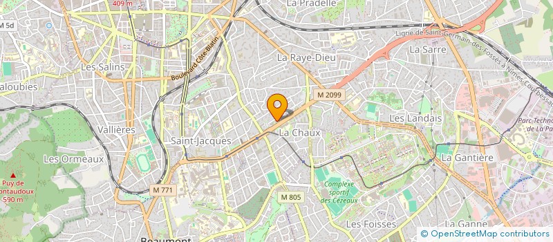 localisation de l'entreprise MONSIEUR MARC SAULNIER  CLERMONT-FERRAND