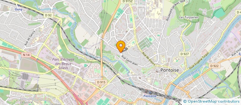 localisation de l'entreprise MONSIEUR MARC SAUSSEY  PONTOISE