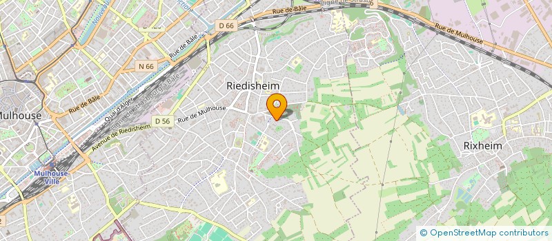 localisation de l'entreprise MONSIEUR MARC SCHNEIDER  RIEDISHEIM