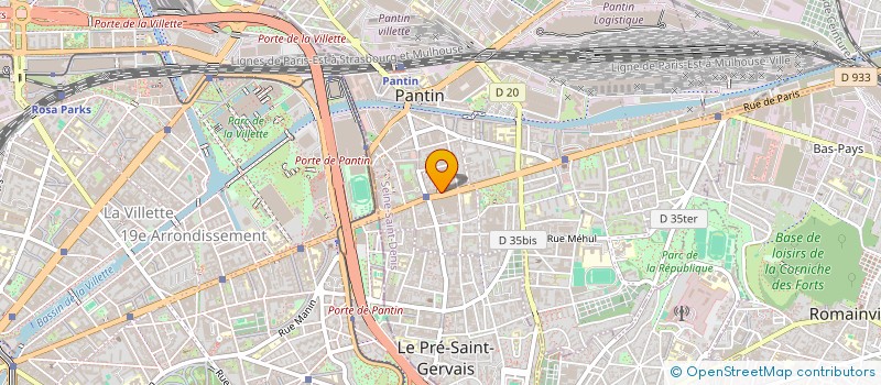localisation de l'entreprise MONSIEUR MARC SEBBAG  PANTIN